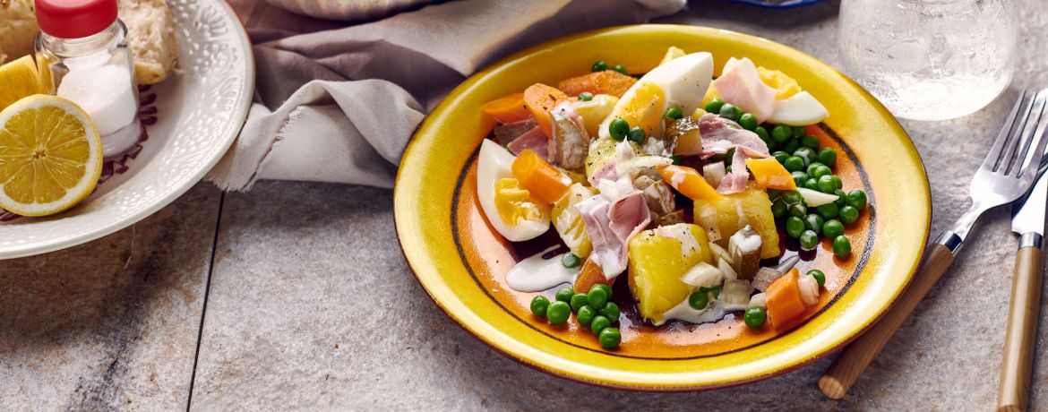 Karotten-Kartoffel-Salat mit Schinken für 4 Personen von lidl-kochen.de