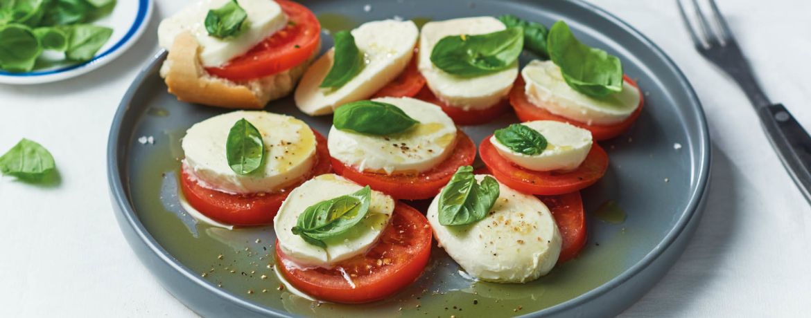 Klassisches Caprese - Tomate mit Mozzarella und Basilikum für 4 Personen von lidl-kochen.de