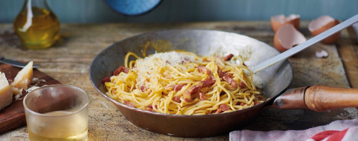 Klassische Spaghetti Carbonara Art für 4 Personen von lidl-kochen.de