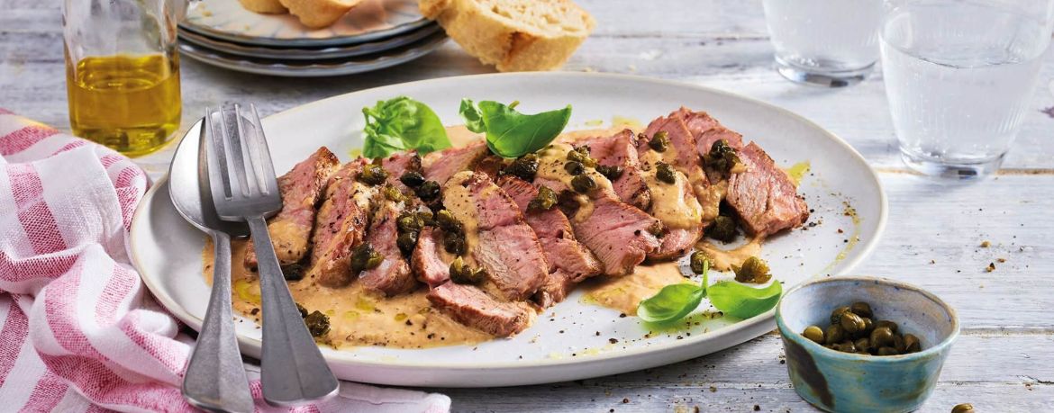 Kalbsfilet Tonnato mit krossen Kapern für 4 Personen von lidl-kochen.de