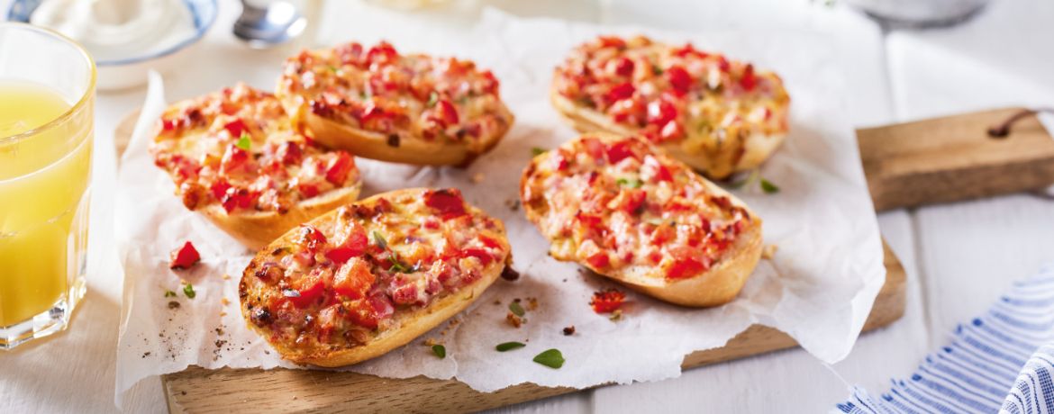 Pizzabrötchen mit Schinken und Paprika für 4 Personen von lidl-kochen.de