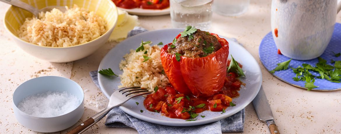 Gefüllte Paprikaschoten aus der Heißluftfritteuse für 4 Personen von lidl-kochen.de