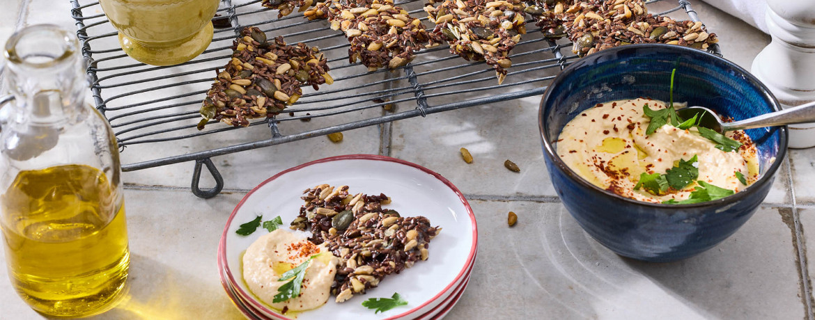 Samen-Cracker mit Hummus für 4 Personen von lidl-kochen.de