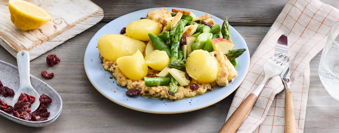 Pellkartoffeln mit grünem Spargelsalat für 4 Personen von lidl-kochen.de