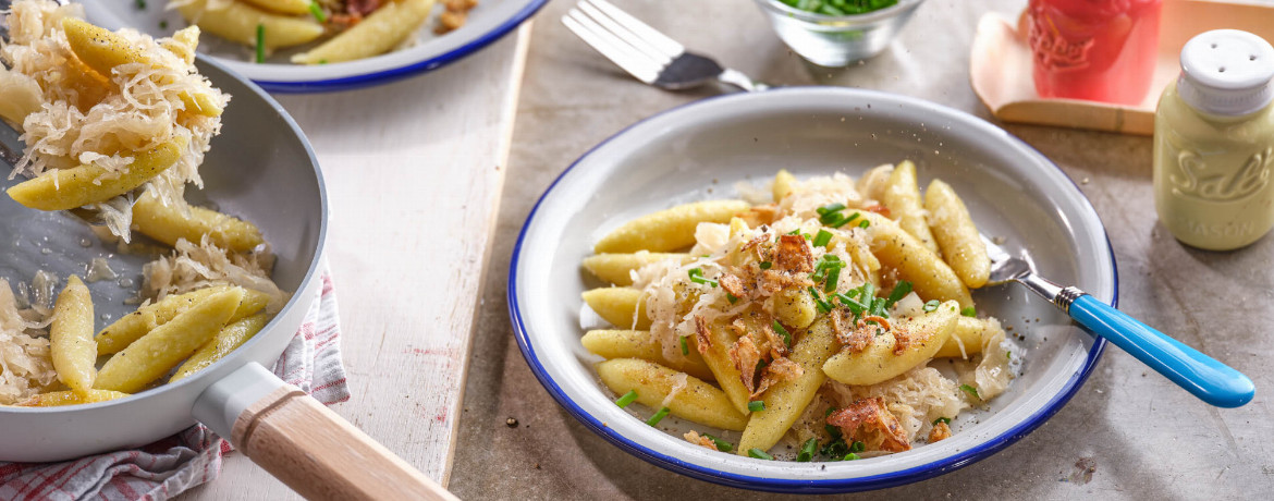 Vegane Schupfnudeln mit Sauerkraut für 4 Personen von lidl-kochen.de