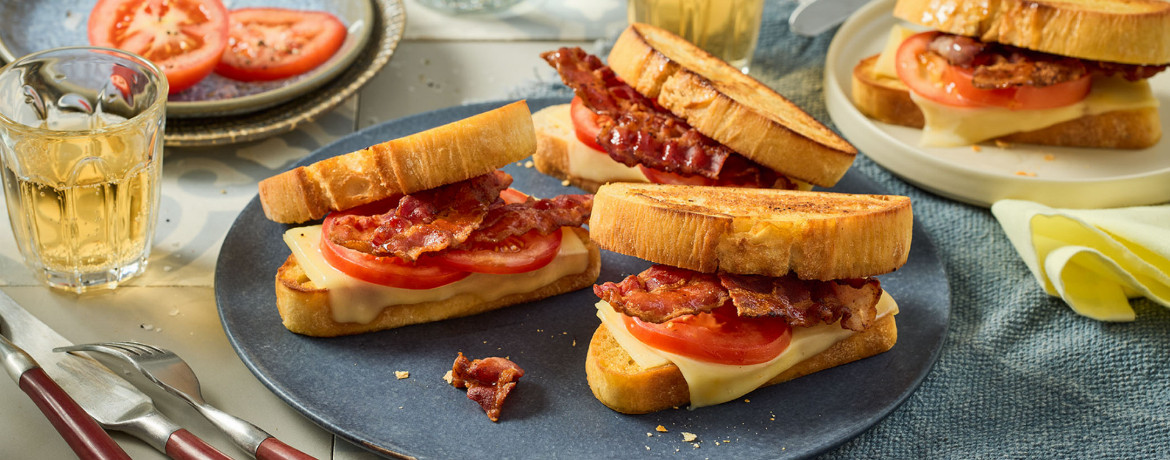 Knusprige Sandwiches mit Bacon und Gouda für 4 Personen von lidl-kochen.de