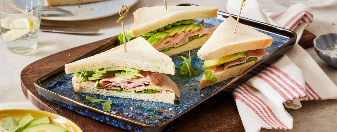 Hähnchen-Rucola-Sandwich mit Avocado für 4 Personen von lidl-kochen.de