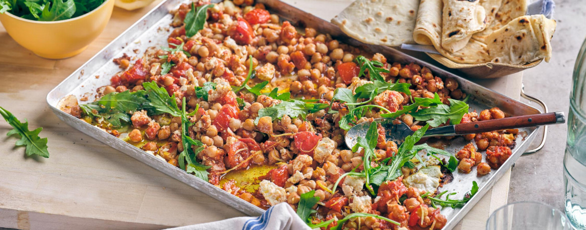 Kichererbsen-Tomaten-One-Tray zum Dippen für 4 Personen von lidl-kochen.de