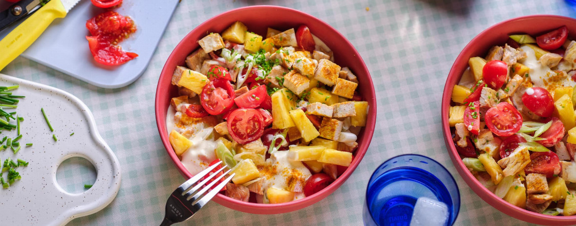 Fruchtiger Geflügel-Curry-Salat für 4 Personen von lidl-kochen.de