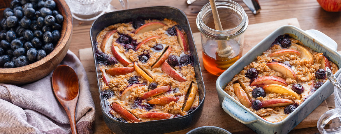 Apfel-Heidelbeer-Baked-Oatmeal für 4 Personen von lidl-kochen.de