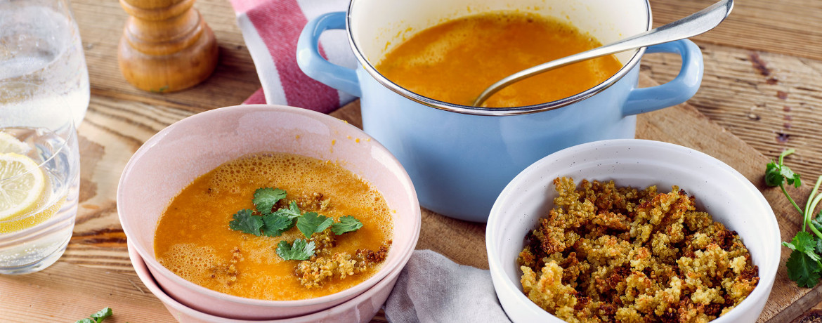 Geröstete Paprikasuppe mit Quinoa-Crunch für 4 Personen von lidl-kochen.de