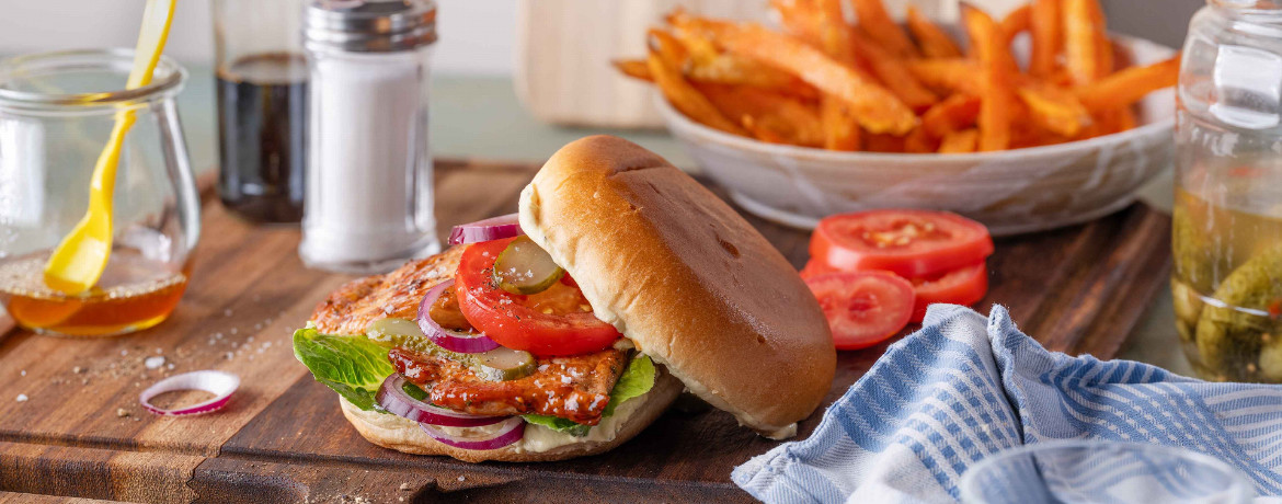 Schnelle Schnitzelburger aus der Heißluftfritteuse für 4 Personen von lidl-kochen.de