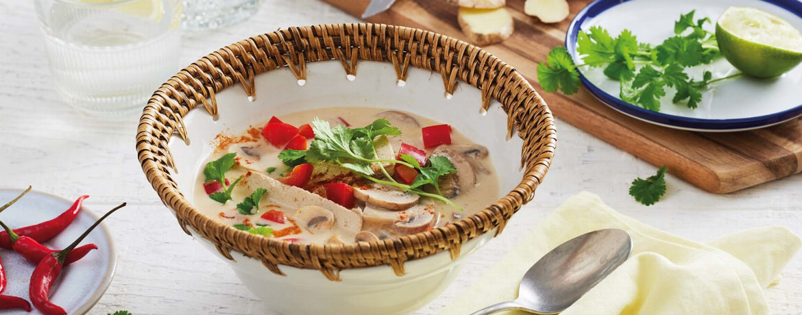 Schnell Einfach Thailandische Kokossuppe Mit Tofu Lidl Kochen