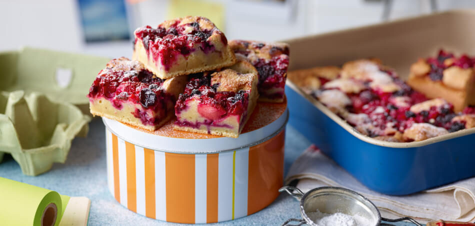 Beerenkuchen vom Blech - Rezept | LIDL Kochen