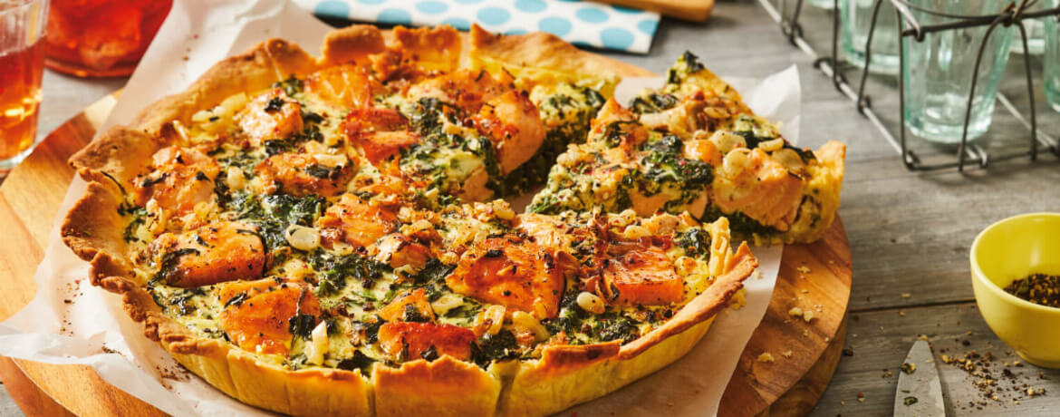 Lachs-Spinat-Quiche - Rezept | LIDL Kochen