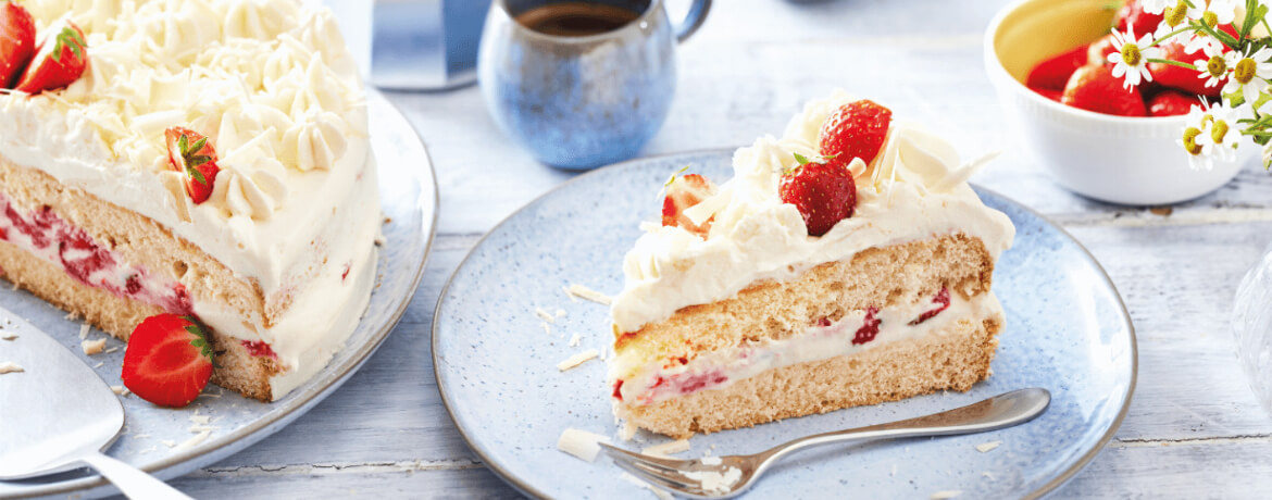 Schnell Einfach Weisse Schokotorte Mit Erdbeeren Lidl Kochen