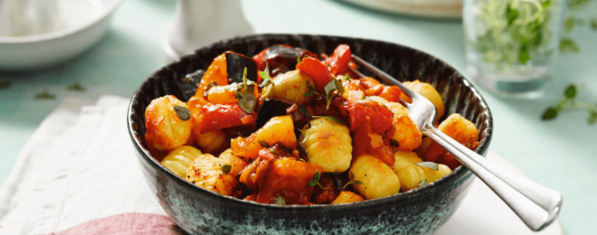 Schnell & einfach Gnocchi mit Caponata | LIDL Kochen