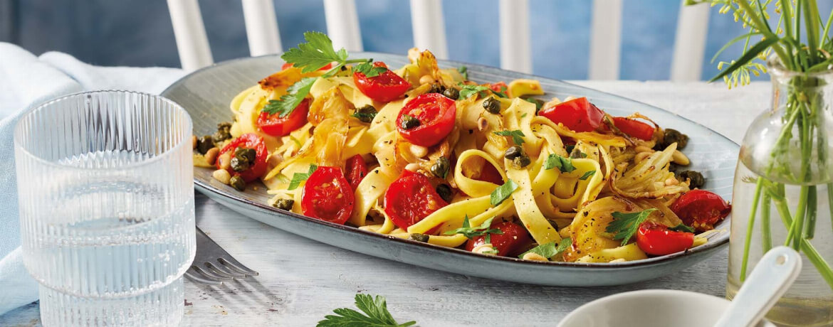 Tagliatelle mit Tomaten und Kapern - Rezept | LIDL Kochen