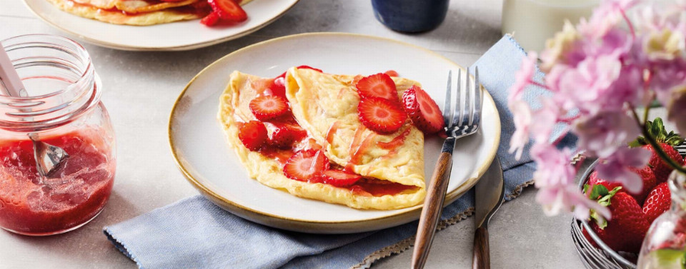 Pfannkuchen Mit Erdbeerkonfit Re Rezept Lidl Kochen