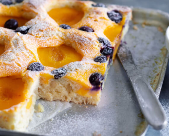 Schnell Einfach Pfirsich Blaubeer Blechkuchen Lidl Kochen